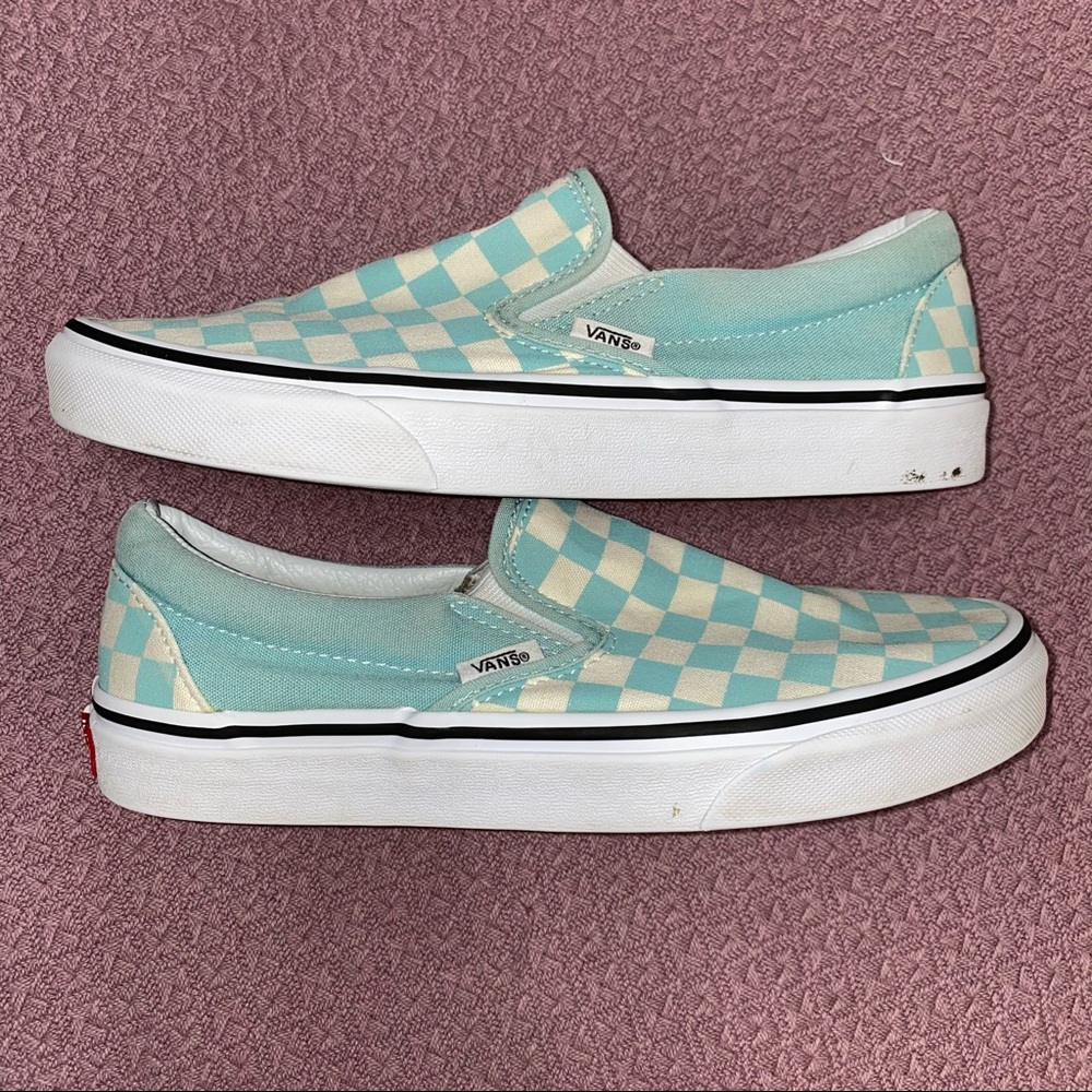 Vans classic slip-on blue and white size 7.5